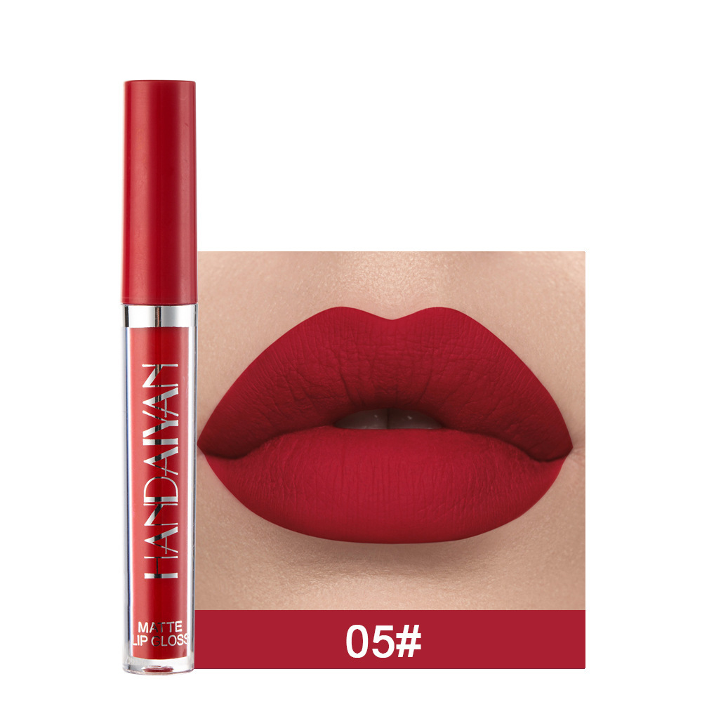 Lip Mud Lazy Lipstick Lip Glaze Authentic Matte Lip Gloss Not Easy To Dip Cup - Image 4