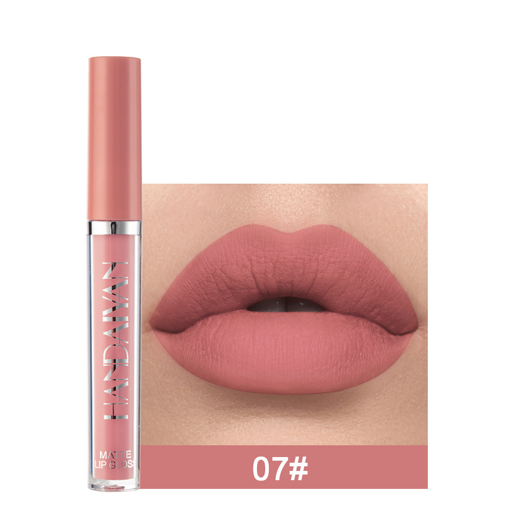 Lip Mud Lazy Lipstick Lip Glaze Authentic Matte Lip Gloss Not Easy To Dip Cup - Image 2