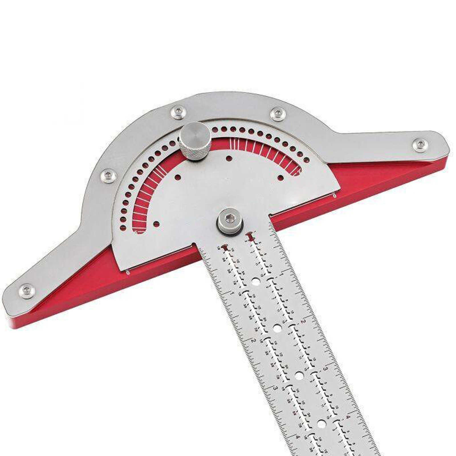 Woodworkers Edge Ruler Protractor Angle Protractor Two Arm Woodworking Ruler Measure Instruments Carpentry Tools - Image 6