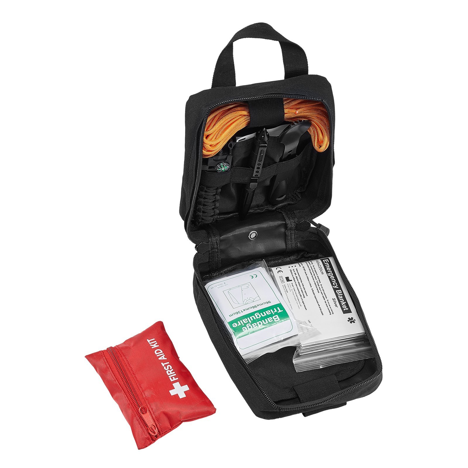 Survival First Aid Kit 250 Pieces Emergency Medical Trauma Bag For Camping Home - Image 5