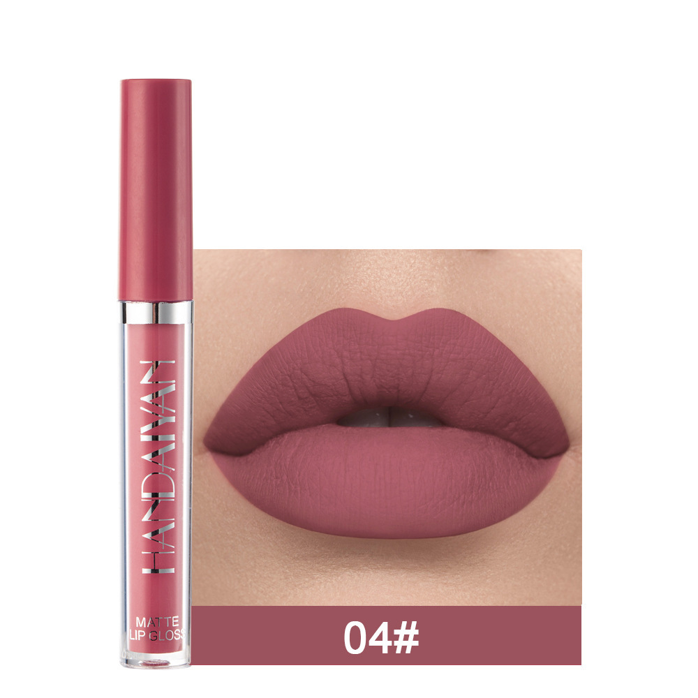 Lip Mud Lazy Lipstick Lip Glaze Authentic Matte Lip Gloss Not Easy To Dip Cup - Image 7