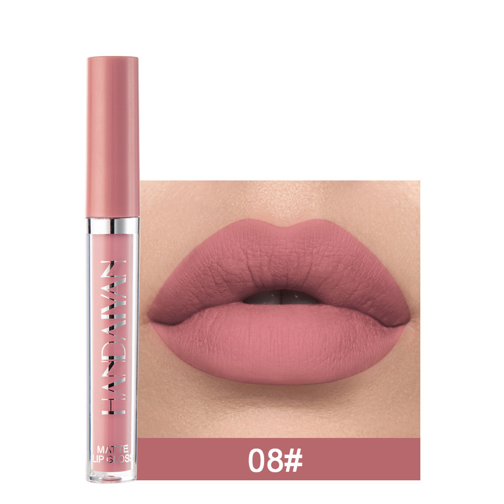 Lip Mud Lazy Lipstick Lip Glaze Authentic Matte Lip Gloss Not Easy To Dip Cup - Image 5